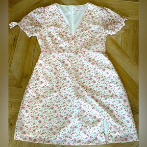Pink Lily floral mini dress